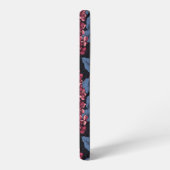 濃い青の赤い薄紫 SAMSUNG GALAXYケース (左側面)