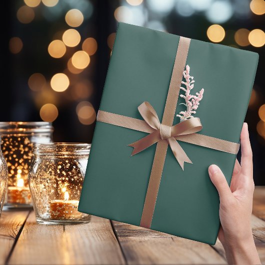 濃い青みがかったモミの緑 – ラッピング紙 ラッピングペーパー