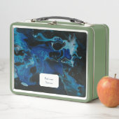 濃い青サイケデリック液 メタルランチボックス (インサイチュ)