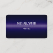 濃い青ステンレス鋼の外観 名刺 (正面)