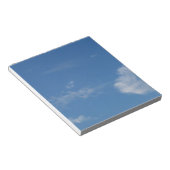 濃い青空の白い雲 ノートパッド (アングル)