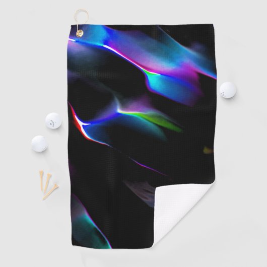 濃い青色が目立つデジタルダンス ゴルフタオル (インサイチュ)