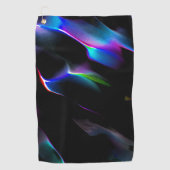 濃い青色が目立つデジタルダンス ゴルフタオル (正面)