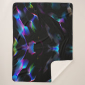 濃い青色が目立つデジタルダンス シェルパブランケット (正面)