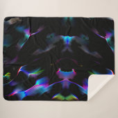 濃い青色が目立つデジタルダンス シェルパブランケット (正面(横))