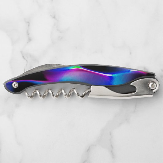 濃い青色が目立つデジタルダンス ソムリエナイフ (裏面)