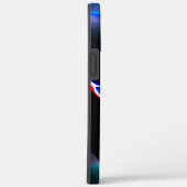 濃い青色が目立つデジタルダンス Case-Mate iPhoneケース (裏面 / 右)