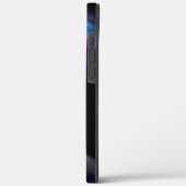 濃い青色が目立つデジタルダンス Case-Mate iPhoneケース (裏面 / 左)