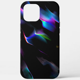 濃い青色が目立つデジタルダンス iPhone 12 PRO MAX ケース