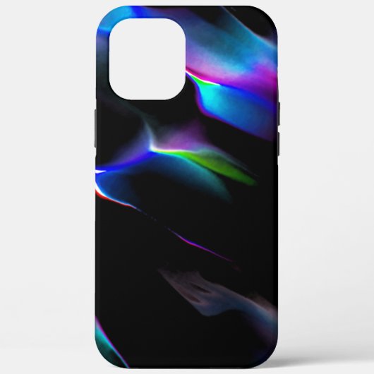 濃い青色が目立つデジタルダンス Case-Mate iPhoneケース (裏面)