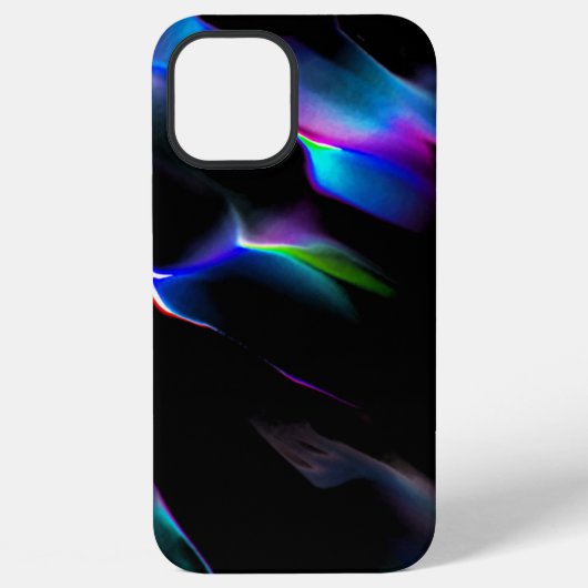 濃い青色が目立つデジタルダンス iPhoneケース (裏面)