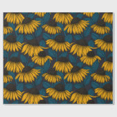 濃い青色のコネフラ ラッピングペーパー (フラット)