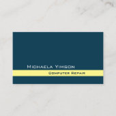 濃い青色のライトイエロー(フォトプロフェッショナル) 名刺 (正面)