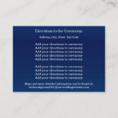 濃い青(オレンジ色のバラ付き)方向 エンクロージャーカード (裏面)