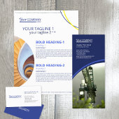 濃い青、タイル張りの写真 ラックカード