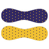 濃い青（黄色のオレンジ色のドットパターン） ソフトボール (パネル)