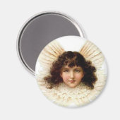 濃い髪の天使 – マグネット (正面/裏面)