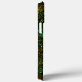 濃い黄土と緑の非常に素朴で古いテクスチャ Case-Mate iPhoneケース (裏面 / 右)