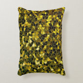 濃い黄土色のモザイク、オプション線の分割 アクセントクッション (正面(垂直))