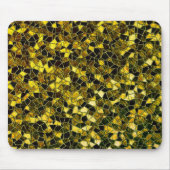 濃い黄土色のモザイク、オプション線の分割 マウスパッド (正面)
