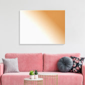 濃い黄褐色の白グラデーション キャンバスプリント (インサイチュ (リビング))