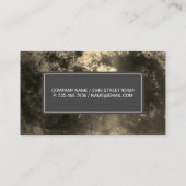 濃い黄金色のテクスチャ背景 予約カード (裏面)