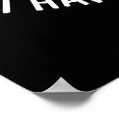 濃い黒を塗り過ぎる詰め物を持っている親切にしてください ポスター (角)