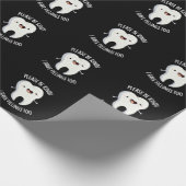 濃い黒を塗り過ぎる詰め物を持っている親切にしてください ラッピングペーパー (角)