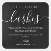 濃い黒板まつ毛まゆ増粘剤 スクエアシール (正面)