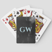 濃い黒男らし色抽象芸術M トランプ (裏面)