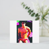 濃いn赤 ポストカード (スタンド正面)