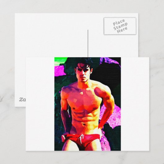 濃いn赤 ポストカード (正面/裏面)