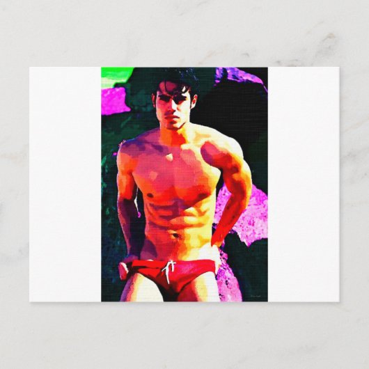 濃いn赤 ポストカード (正面)