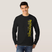 濃いTarValon.Net黄色の散在ペナントトップ Tシャツ (正面フル)