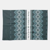 濃く淡い青 キッチンタオル (横)