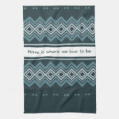 濃く淡い青 キッチンタオル (縦)