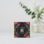 濃エレガントビクトリアン色ピンク色のフローラ エンクロージャーカード (スタンド正面)