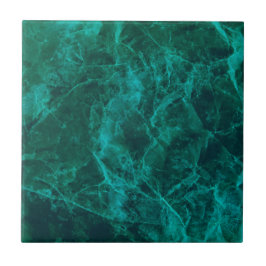 濃エレガント緑の大理石プリント タイル