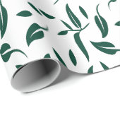 濃エレガント緑葉包み紙 ラッピングペーパー (ロールコーナー)