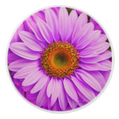 濃エレガント色ピンク色マゼンタフローラデイジー セラミックノブ (正面)