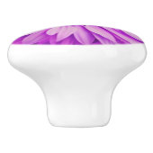 濃エレガント色ピンク色マゼンタフローラデイジー セラミックノブ (側面)