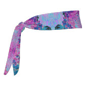 濃エレガント色ブルーとマゼンタライムライトアジサイ タイヘッドバンド (回転270)