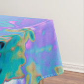 濃エレガント色ブルーとマゼンタライムライトアジサイ テーブルクロス (インサイチュ)
