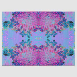 濃エレガント色ブルーとマゼンタライムライトアジサイ 薄葉紙