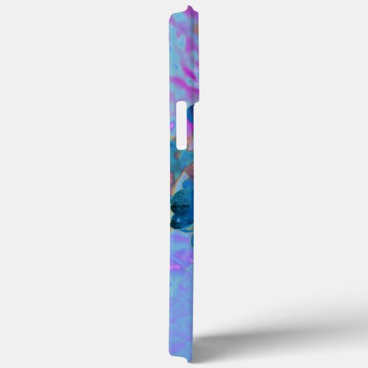 濃エレガント色ブルーとマゼンタライムライトアジサイ Case-Mate iPhoneケース (裏面 / 右)