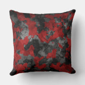 濃カッコいい赤迷彩柄化粧枕 クッション (裏面)