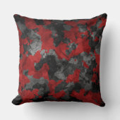 濃カッコいい赤迷彩柄化粧枕 クッション (正面)
