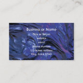 濃カラフルいテクスチ絵を描ューの紫色の青 名刺 (裏面)