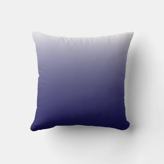 濃パーソナライズされた色グラデーションネイビー クッション (裏面)