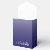 濃パーソナライズされた色グラデーションネイビー フェイバーボックス (オープン)